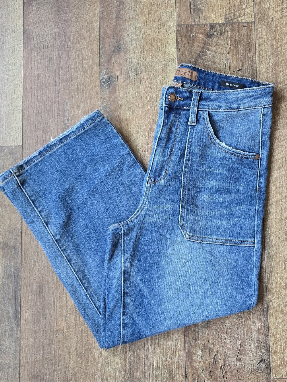 Judy Blue High Rise Wide Leg Crop Jeans 9/29